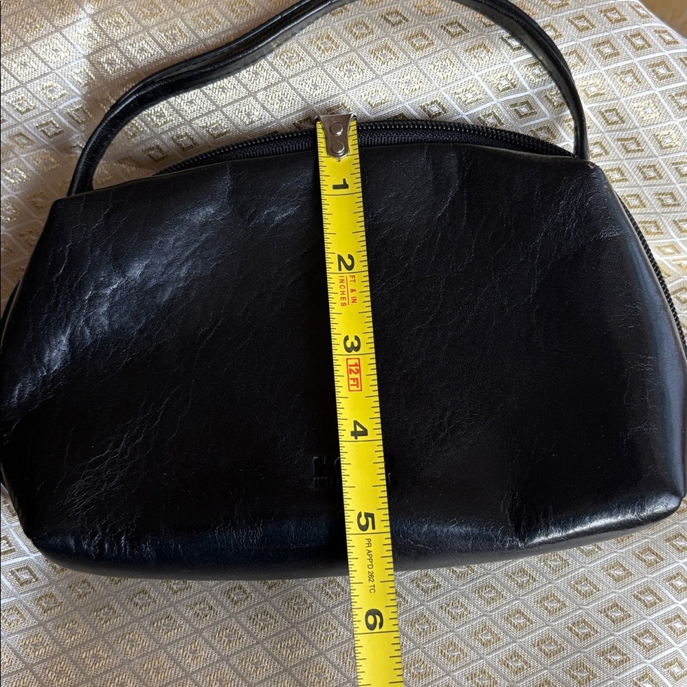 black leather cosmetic pouch bag, Toiletry Bag by Hobo International - Picture 3 of 9